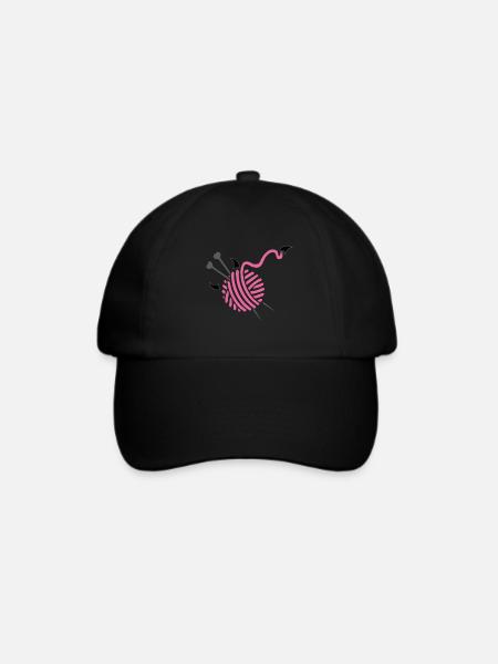 Stricken - Baseballkappe - Schwarz/Schwarz