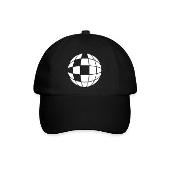 Diskokugel Disko Kugel - Baseballkappe - Schwarz/Schwarz - Vorne