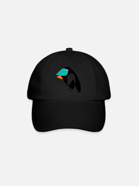 Vogel - Baseballkappe - Schwarz/Schwarz