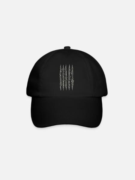 Sak Yant Thai Tattoo Fünf Linien Cooles Geschenk - Baseballkappe - Schwarz/Schwarz