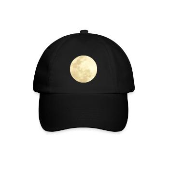 Mond - Baseballkappe - Schwarz/Schwarz - Vorne