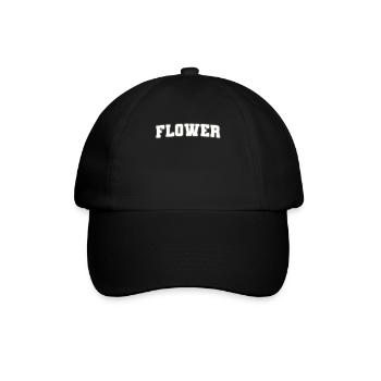 Flower - Baseballkappe - Schwarz/Schwarz - Vorne