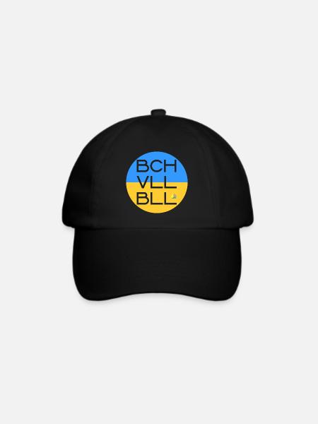 BeachVolleyBall (Round-Edition) - Baseballkappe - Schwarz/Schwarz
