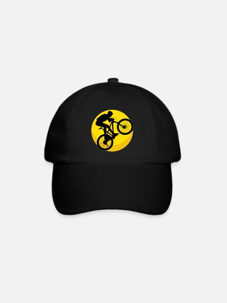 Mountainbike - Mountainbiking - Baseballkappe - Schwarz/Schwarz