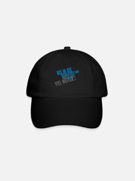 Bis In Die Unendlichkeit Geschenkidee - Baseballkappe - Schwarz/Schwarz