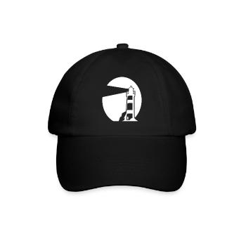 Leuchtturm - Baseballkappe - Schwarz/Schwarz - Vorne
