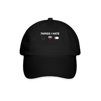 Programmierer Computer Nerd Gamer Geschenk - Baseballkappe - Schwarz/Schwarz - Vorne