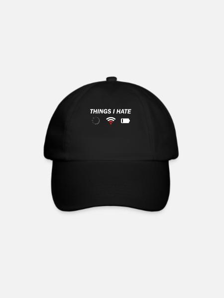 Programmierer Computer Nerd Gamer Geschenk - Baseballkappe - Schwarz/Schwarz