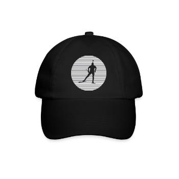 Biathlon - Baseballkappe - Schwarz/Schwarz - Vorne