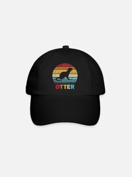 Otter - Baseballkappe - Schwarz/Schwarz