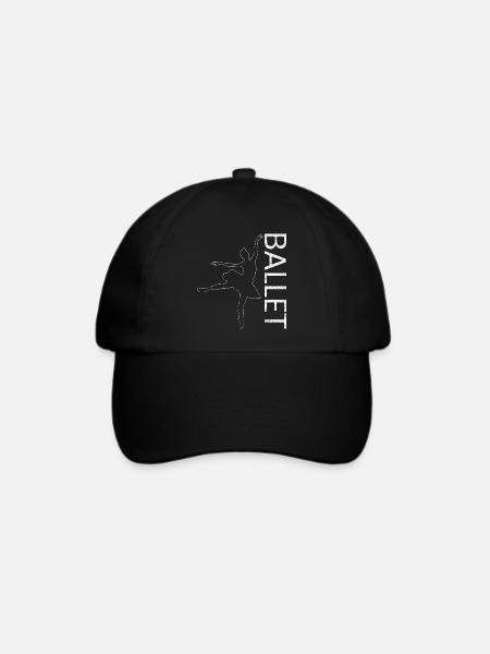Ballett Tänzerin Ballerina Geschenk Theater Tanz - Baseballkappe - Schwarz/Schwarz