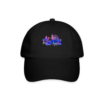 LONDON PASTEL - Baseballkappe - Schwarz/Schwarz - Vorne