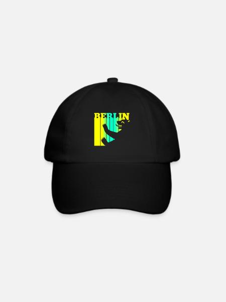Berliner Bär - Baseballkappe - Schwarz/Schwarz