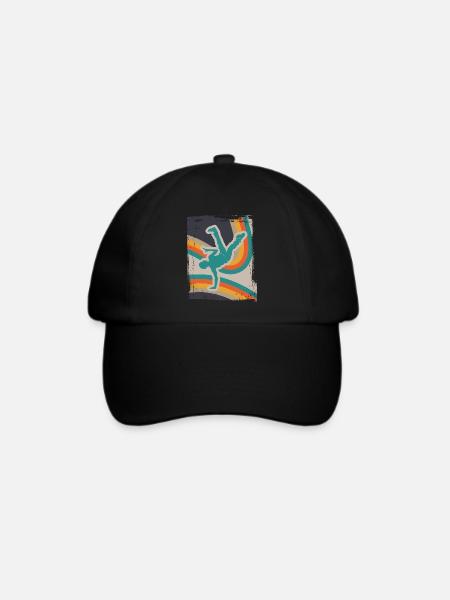 Breakdance - Baseballkappe - Schwarz/Schwarz