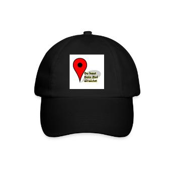 Ziel erreicht - Baseballkappe - Schwarz/Schwarz - Vorne