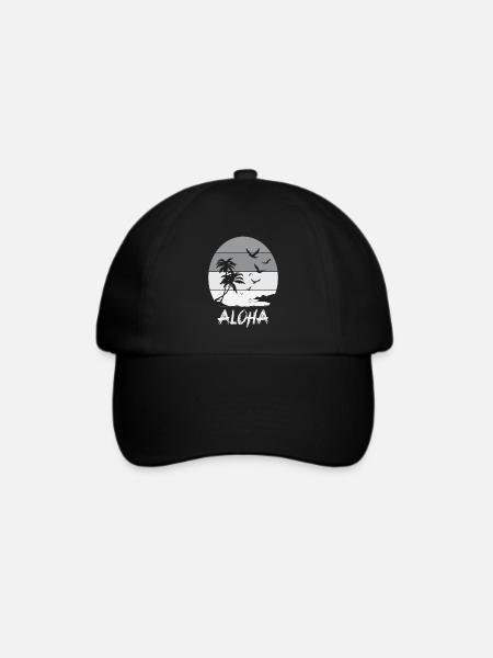 Aloha - Baseballkappe - Schwarz/Schwarz