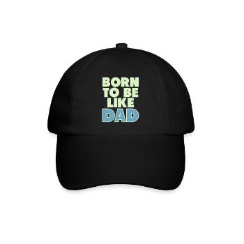 Vater und Sohn - Baseballkappe - Schwarz/Schwarz - Vorne