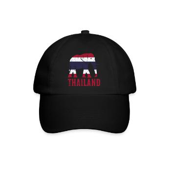 Thailand - Baseballkappe - Schwarz/Schwarz - Vorne