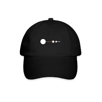 Tesla in Space Solar System SpaceX - Baseballkappe - Schwarz/Schwarz - Vorne