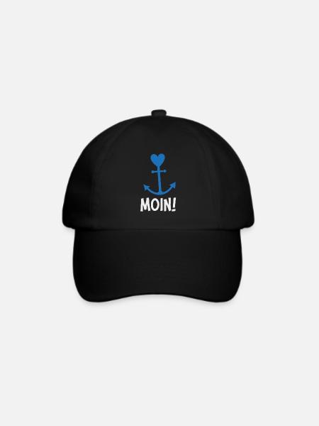 Moin Anker - Baseballkappe - Schwarz/Schwarz