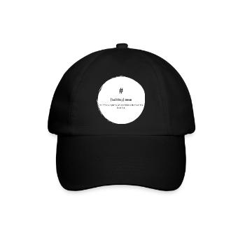 # (Hashtag) Definition Dictionary - Baseballkappe - Schwarz/Schwarz - Vorne