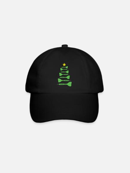Christmas Darts Weihnachten Dart Xmas Darten - Baseballkappe - Schwarz/Schwarz
