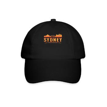 Sydney Australien Stadt Urlaub Geschenk Spruch - Baseballkappe - Schwarz/Schwarz - Vorne