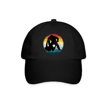 Retro Brazilian Jiu-Jitsu - Baseballkappe - Schwarz/Schwarz - Vorne