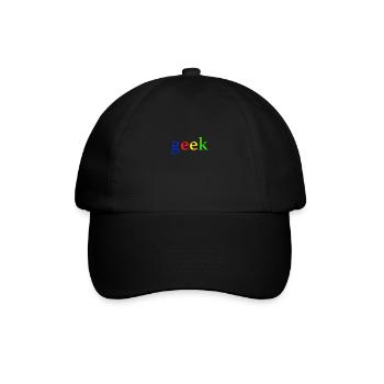 geek - Baseballkappe - Schwarz/Schwarz - Vorne