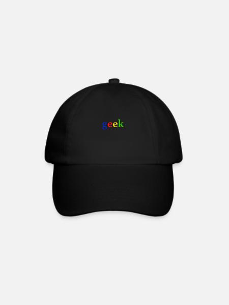 geek - Baseballkappe - Schwarz/Schwarz
