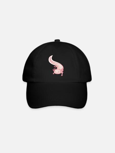 Axolotl - Baseballkappe - Schwarz/Schwarz