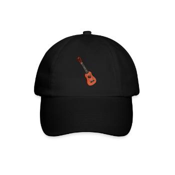 Ukulele Guitar - Baseballkappe - Schwarz/Schwarz - Vorne