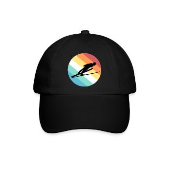 Skisprung - Baseballkappe - Schwarz/Schwarz - Vorne