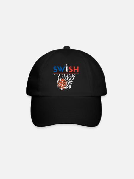 Swish Basketball Frankreich - Baseballkappe - Schwarz/Schwarz