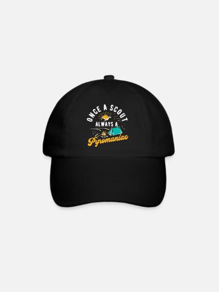 Scouting Geschenk - Baseballkappe - Schwarz/Schwarz