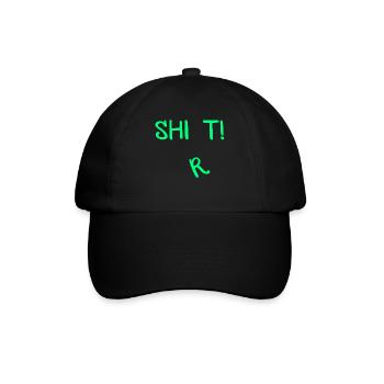 Shit Shirt! - Baseballkappe - Schwarz/Schwarz - Vorne