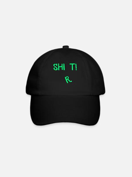 Shit Shirt! - Baseballkappe - Schwarz/Schwarz