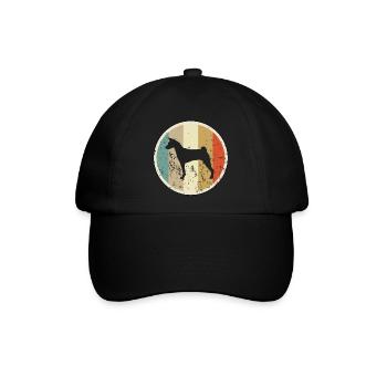 Basenji - Baseballkappe - Schwarz/Schwarz - Vorne