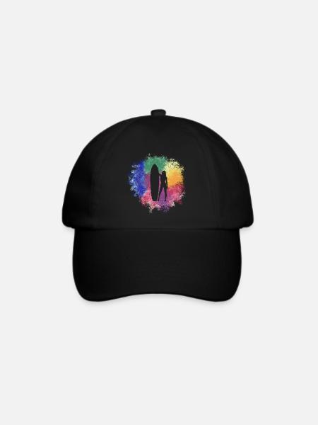 Surfergirl - Baseballkappe - Schwarz/Schwarz
