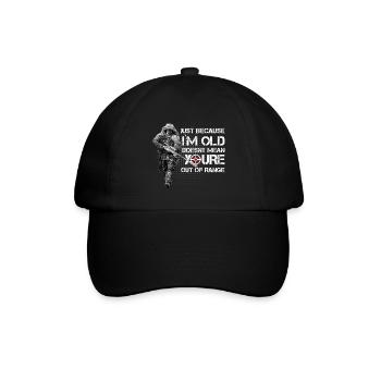 Militär Sniper - Baseballkappe - Schwarz/Schwarz - Vorne