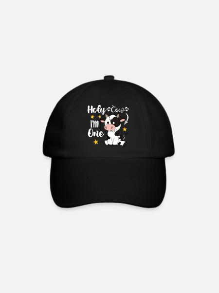 1. Geburtstag - Baseballkappe - Schwarz/Schwarz