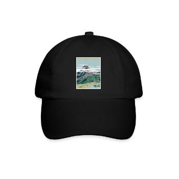 Pyrenäen Nationalpark WPA Poster Art Deco - Baseballkappe - Schwarz/Schwarz - Vorne