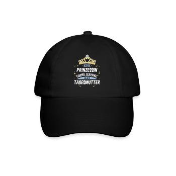 Tagesmutter Tagesmütter Erzieherin Beruf Spruch - Baseballkappe - Schwarz/Schwarz - Vorne