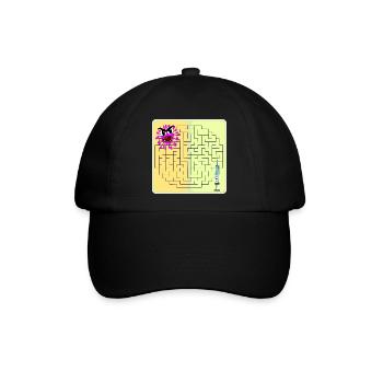 Rätsel Virus - Baseballkappe - Schwarz/Schwarz - Vorne