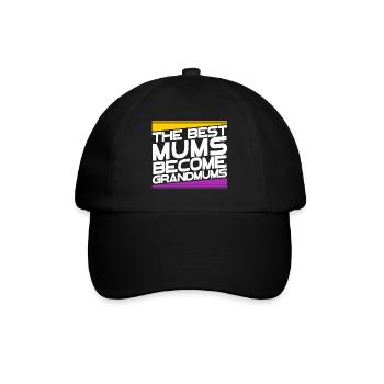 Oma Glückwunsch Großmutter Großmama Statement - Baseballkappe - Schwarz/Schwarz - Vorne