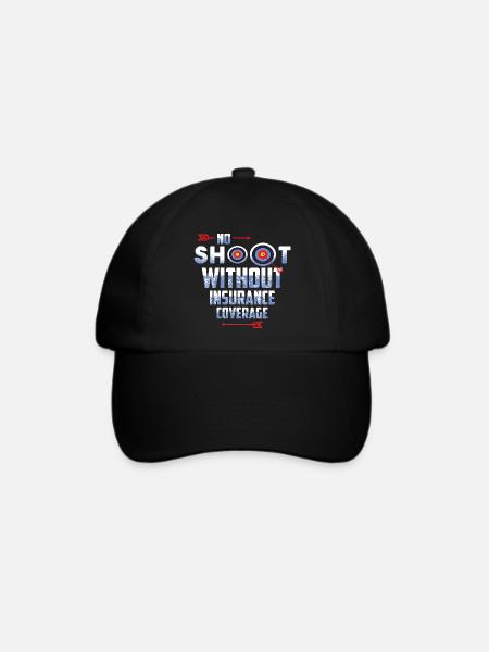 Bogenschütze - Baseballkappe - Schwarz/Schwarz