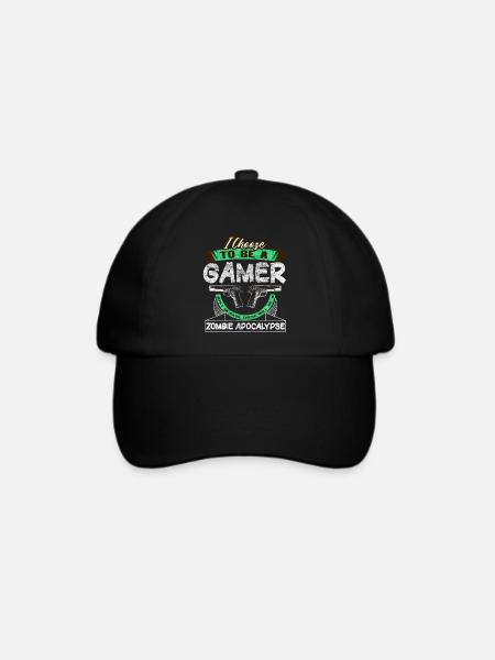 Zombie Apokalypse Geschenkidee - Baseballkappe - Schwarz/Schwarz