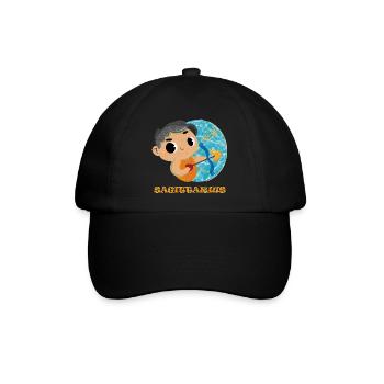 Sternzeichen Schütze - Baseballkappe - Schwarz/Schwarz - Vorne