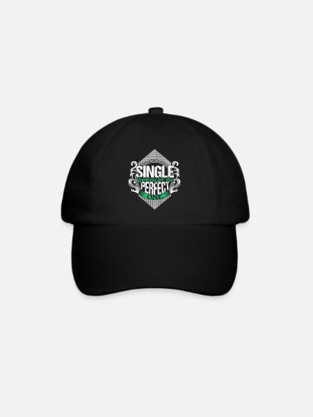 Single Unabhängig Partnerschaft Geschenkidee - Baseballkappe - Schwarz/Schwarz