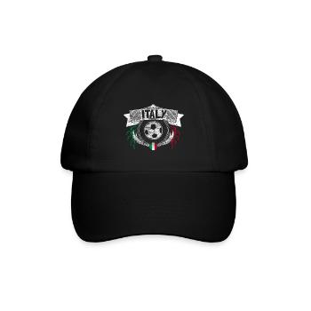Italien Fußball Italy Nationalmannschaft - Baseballkappe - Schwarz/Schwarz - Vorne